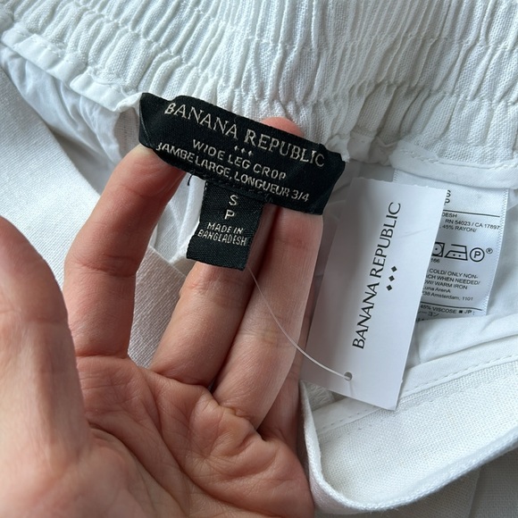Banana Republic brand new with tags , wide linen pants size small, paid 280$ - Picture 7 of 11